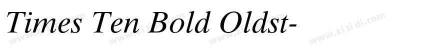 Times Ten Bold Oldst字体转换